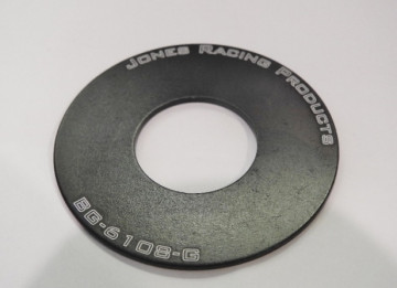 (2)  JONES PRODUCTS BG-6108-G PULLEY GUIDE FOR 18 TOOTH PULLEYS  2.375" OD 1" ID  PAIR